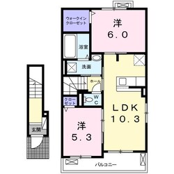 リブフラットＣの物件間取画像